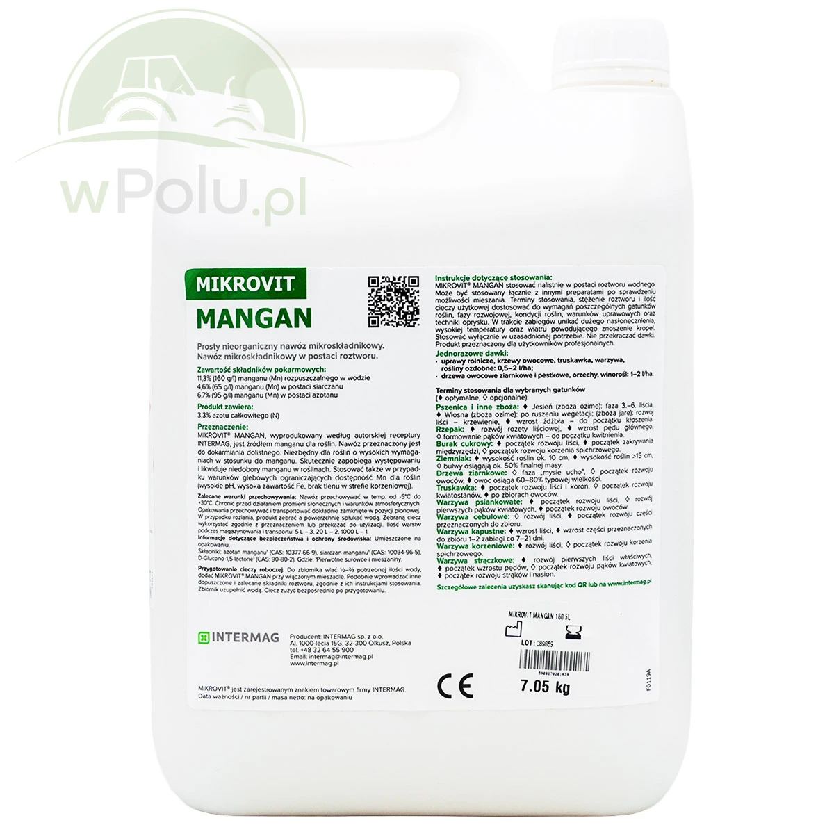 MIKROVIT MN 160 Mangan 5L