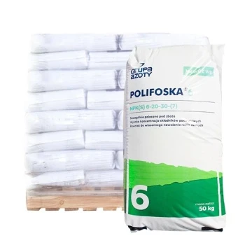 Nawóz Granulowany Polifoska 6 ( NPK 6-20-30 ) worki 20 x 50 kg  (1 Tona)