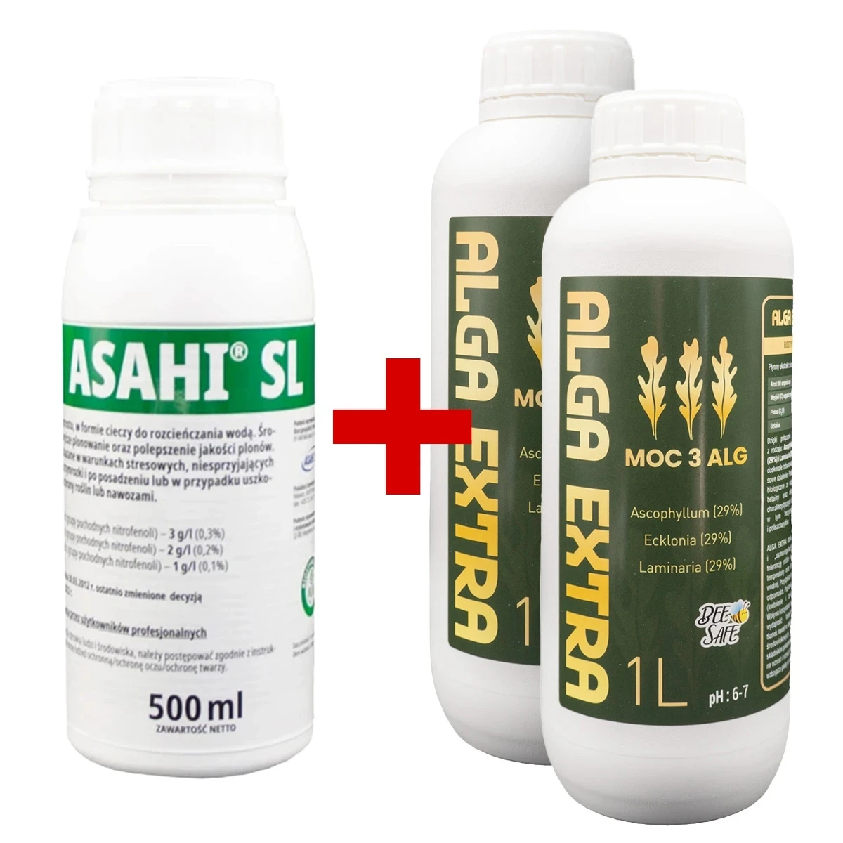 Pakiet Asahi 0,5L + Alga Extra 2 x1 L  