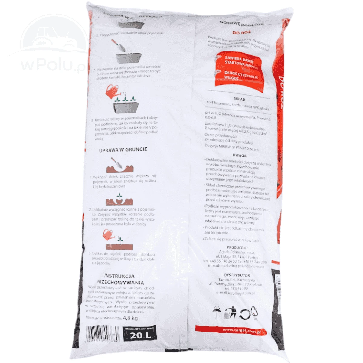 TARGET PODŁOŻE DO RÓŻ 20L