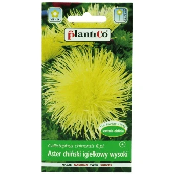 Aster Chiński Igiełkowy Lemon 1 g Plantico