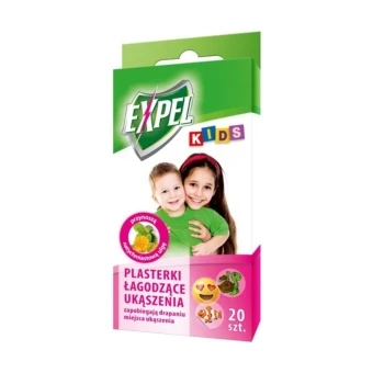 Plasterki Łagodzące Ukąszenia 20 szt Expel Kids