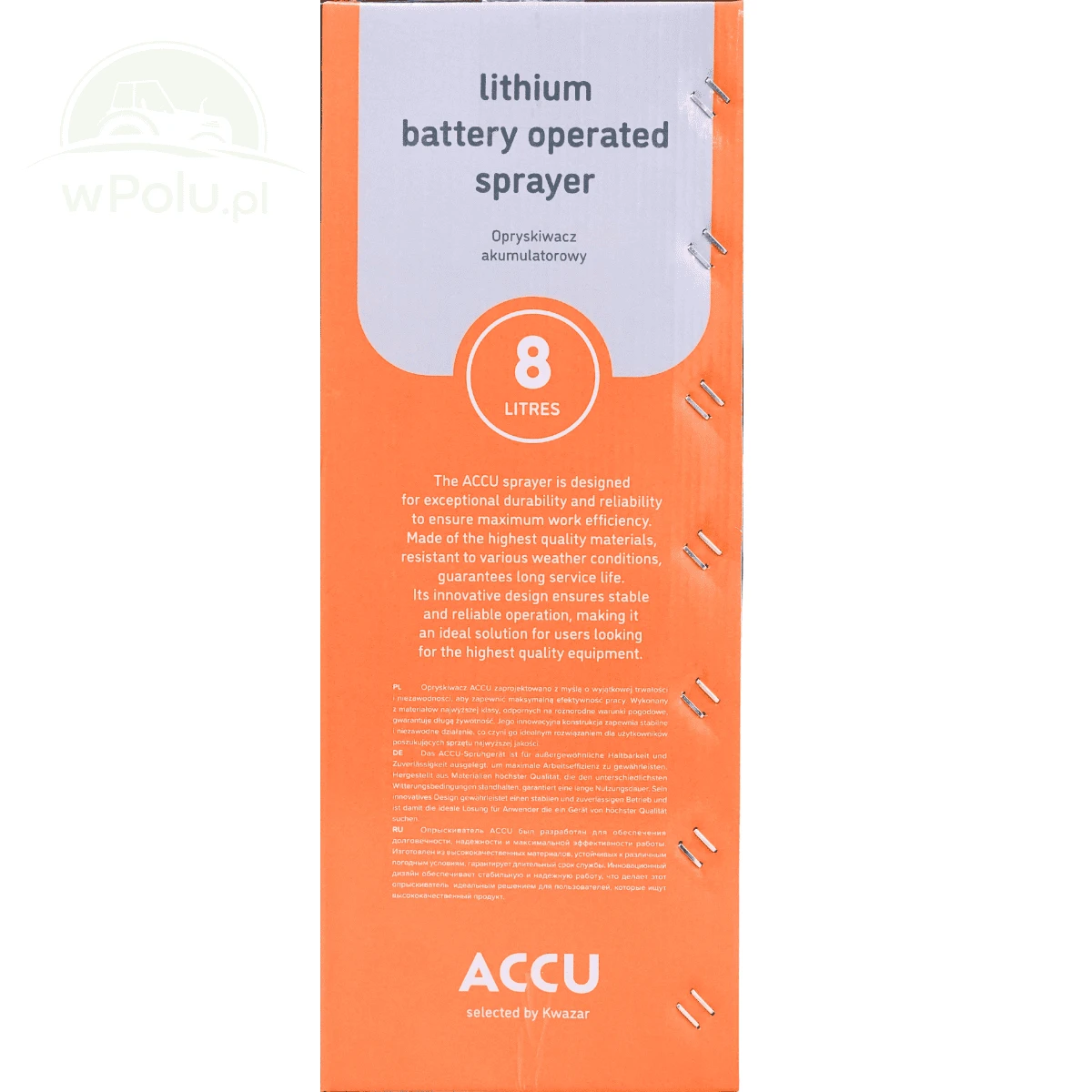 Opryskiwacz Accu 8 L Elektryczny Kwazar