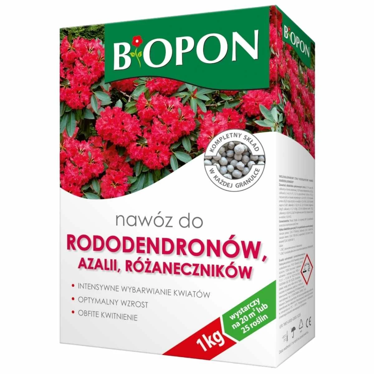 Nawóz do Rododendronów Azalii i Różaneczników 1 kg Biopon