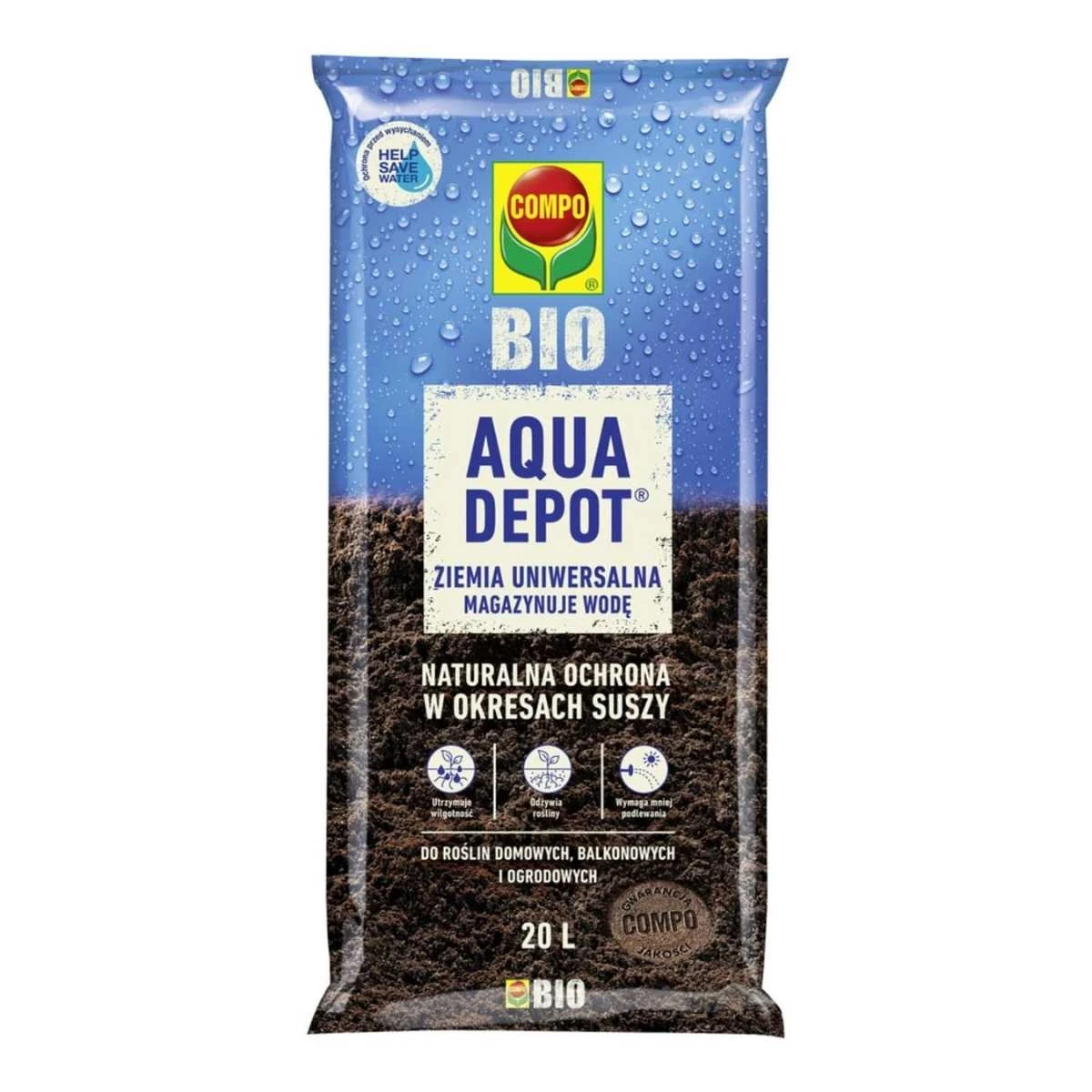 Aqua Depot Ziemia Uniwersalna Bez Torfu 20 L Compo