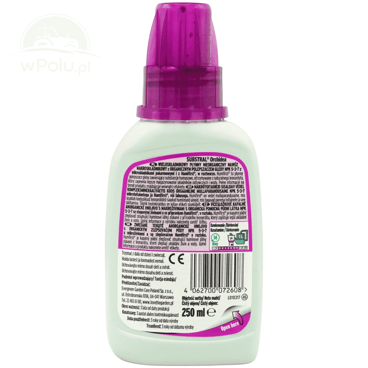 Nawóz w Płynie z Humusem Orchidea 250 ml Substral