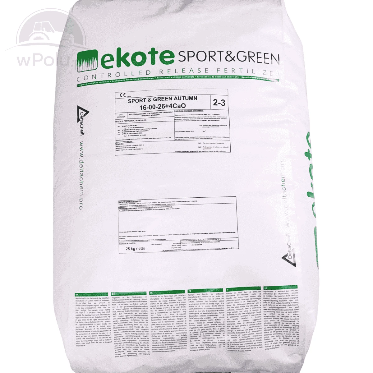 Ekote SPORT&GREEN Autumn Hi K Jesień ( 2-3 msc ) 25 kg