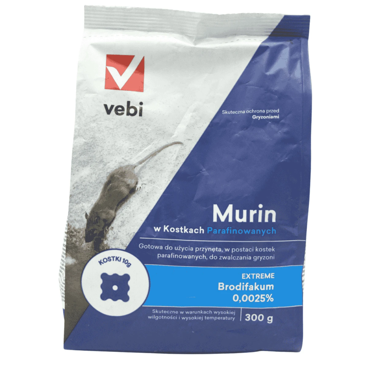 Trutka na myszy i szczury Extreme kostka / blok Vebi 300 g