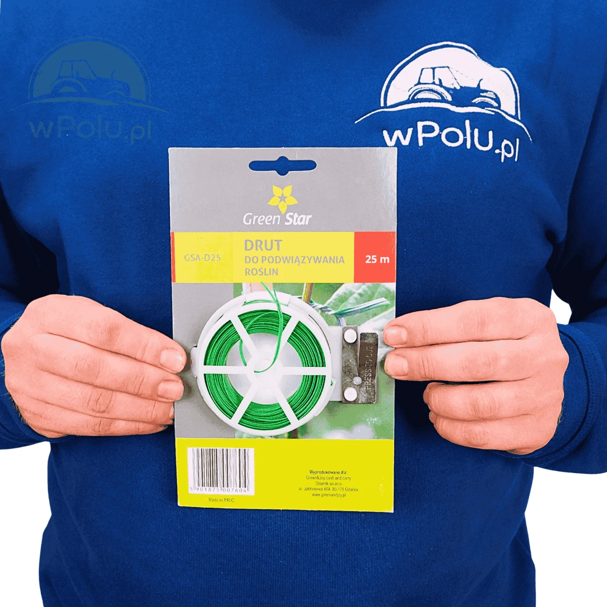 Drut płaski do podwiązywania roślin 25M Green Star / GSA-D25