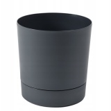 Kup razem Donica z Podstawką Aura 14,5 x 15 cm recycled Antracyt Lamela