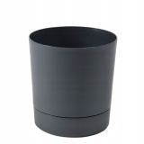 Kup razem Donica z Podstawką Aura 22,5 x 24 cm recycled Antracyt Lamela