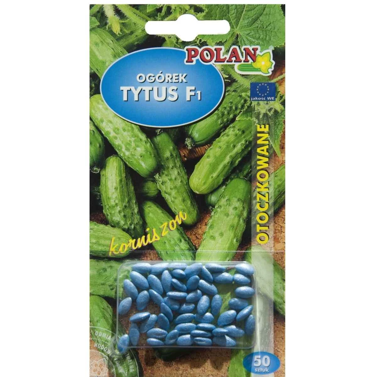 Ogórek Konserwowy Tytus mieszaniec nasiona otoczkowane 50 szt. Plantico