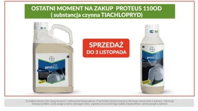 Proteus 110 OD wycofany - sprzedaż do 3 listopada