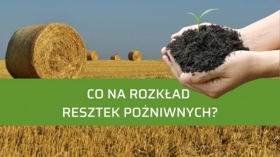 Co na resztki pożniwne? Jak przyspieszyć rozkład słomy?🌾